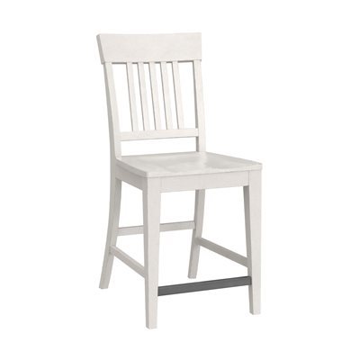 HADLEY SLAT BACK COUNTER STOOL - WEATHERED WHITE