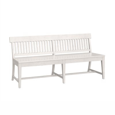 HADLEY DINING BENCH - WEATHERED WHITE