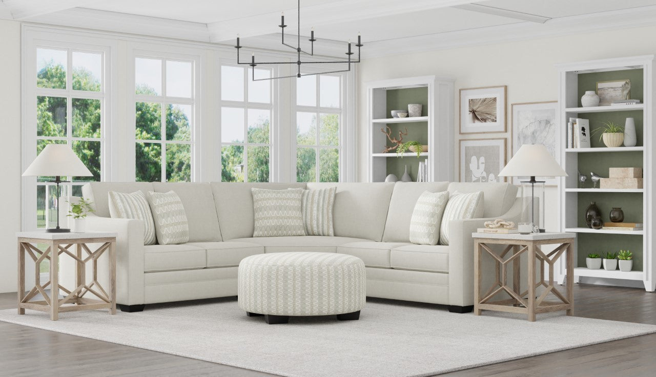 43016-3591 - LSF 1 ARM LOVESEAT (KILRUSH WHITE)