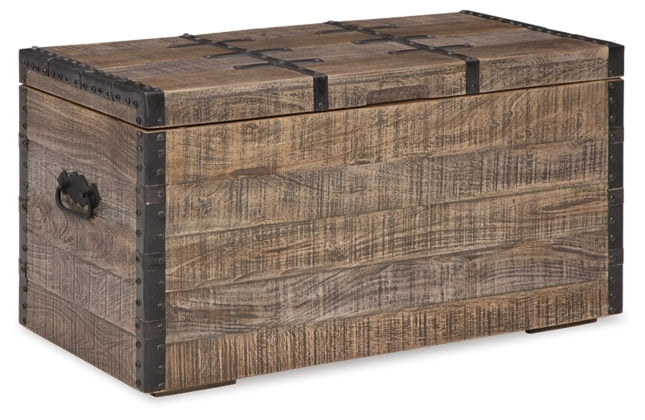 Dartland Storage Trunk - Distressed Gray