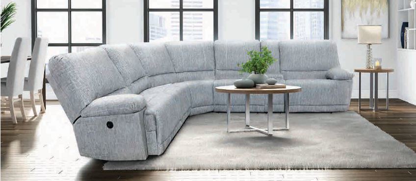 Statler Loveseat,LAF Power 1 Recliner - Dove