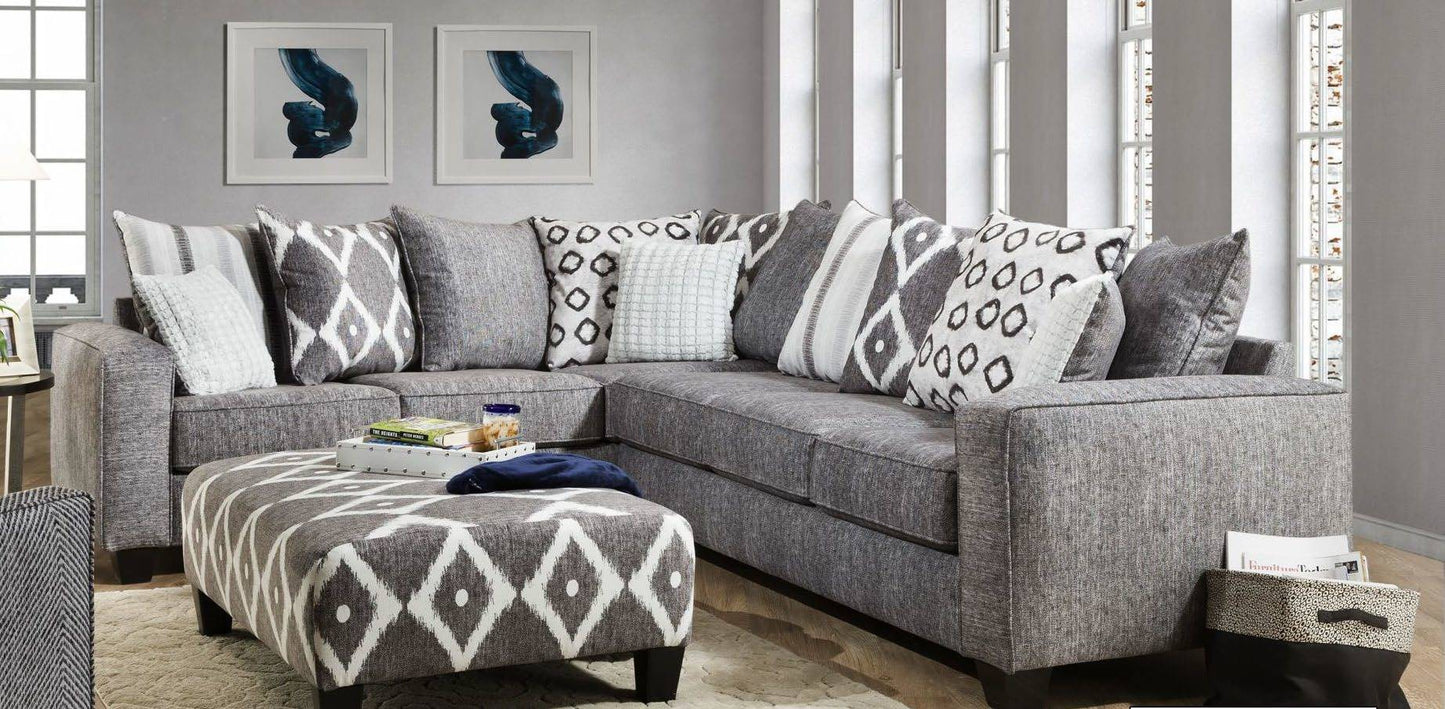 Stonewash LAF Sofa - Black