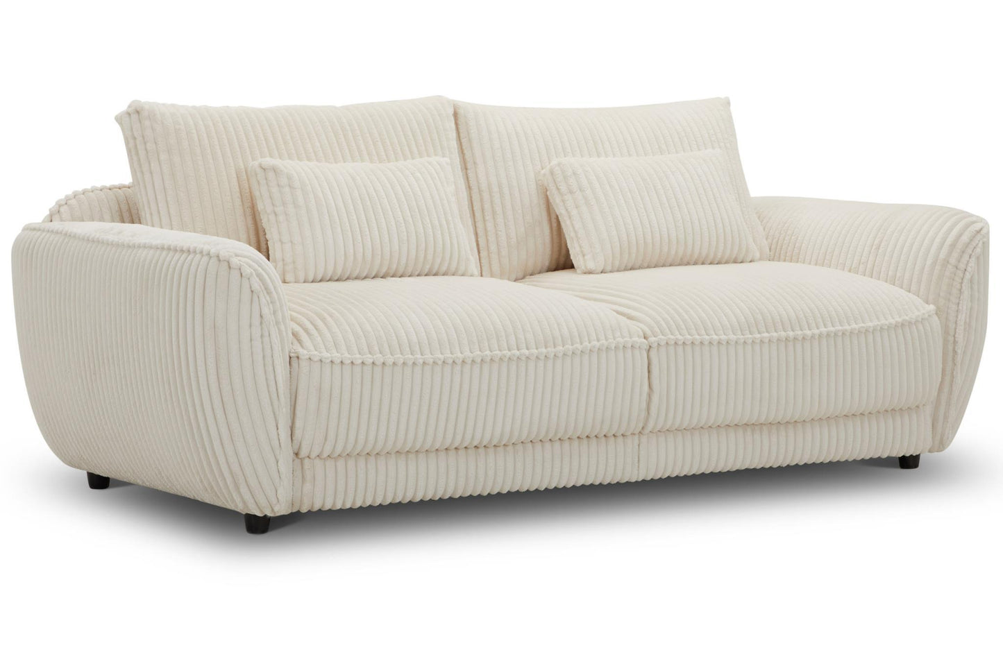 Utopia Mega Ivory 2 Seat Sofa With Lumbar Pillow