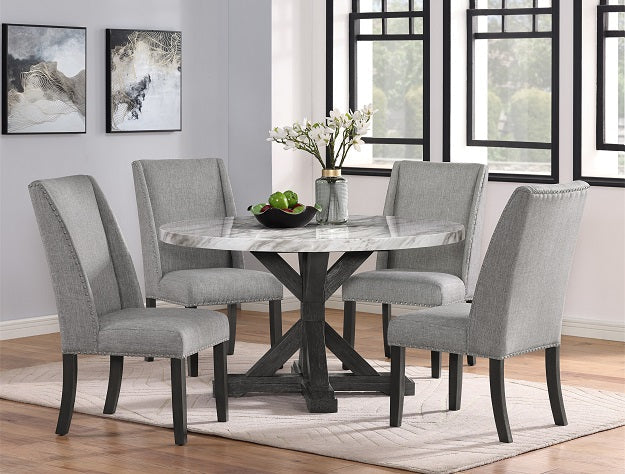 VANCE FAUX MARBLE DINING TBL LEG