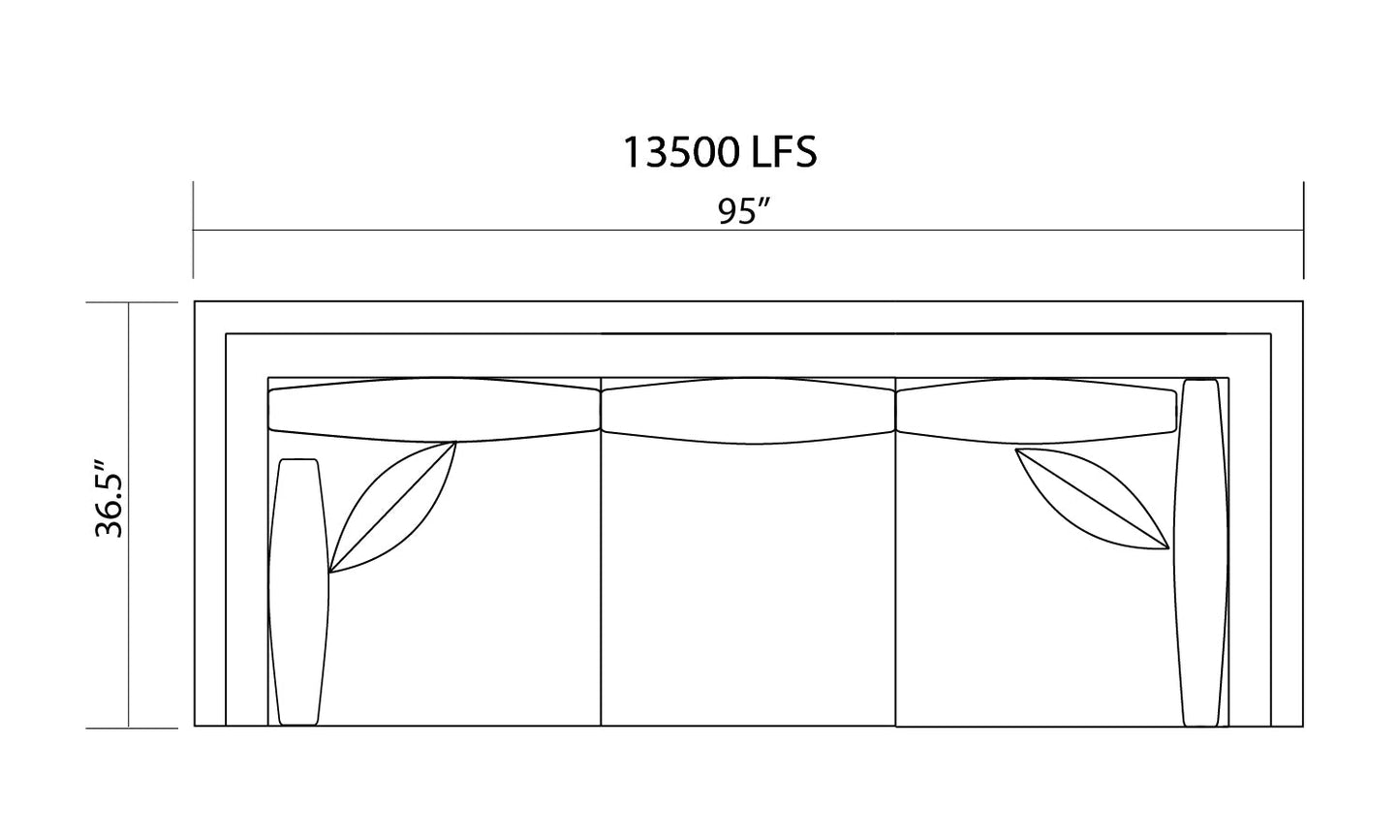 13500 - Robin Rainfall (Sectional) Left Facing CORNER SOFA