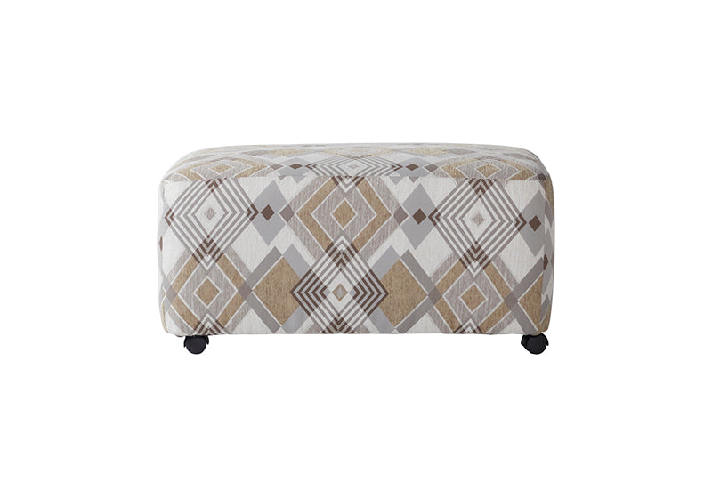 15600 - Serenade Taupe Chaise Ottoman