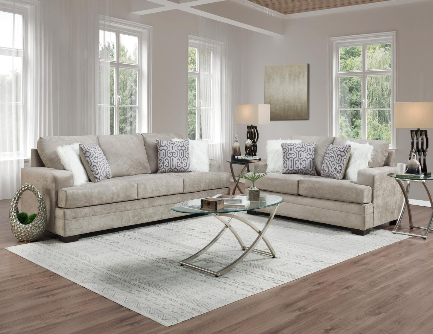 Hearth Cement Loveseat