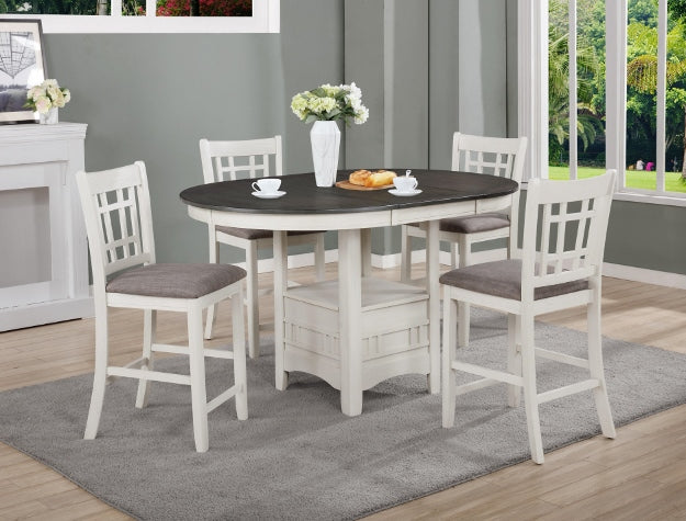 HARTWELL CHALK GREY CONTR HT CHAIR