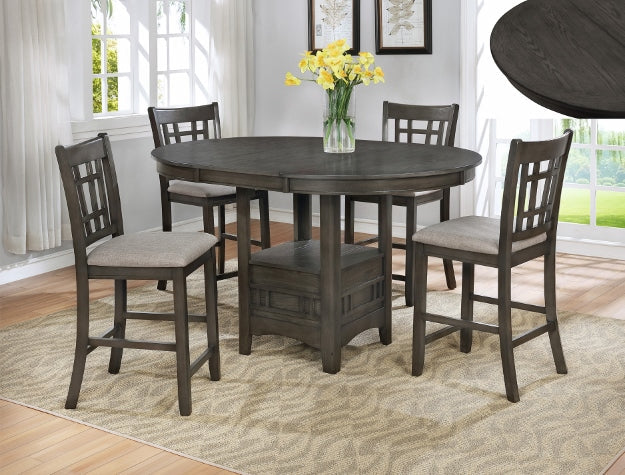HARTWELL GREY COUNTER HEIGHT CHAIR