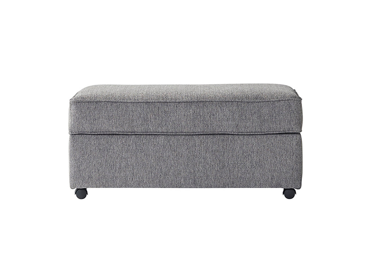 1750 - Tully Blue Storage Ottoman