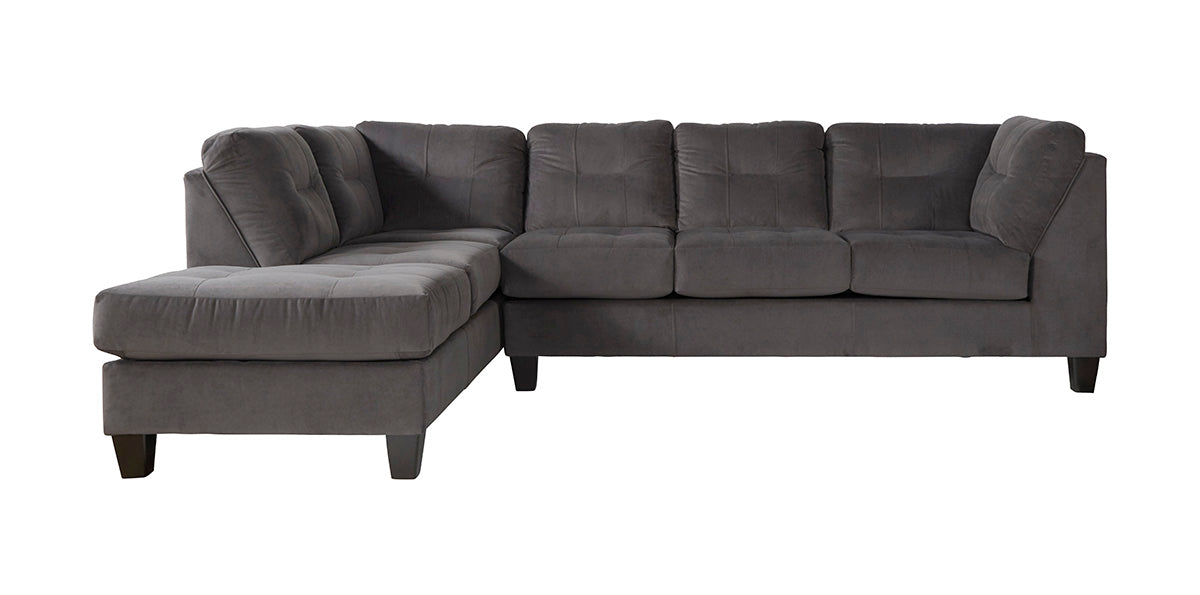 2500 - Bing Ash (Sectional) Right Facing Sofa