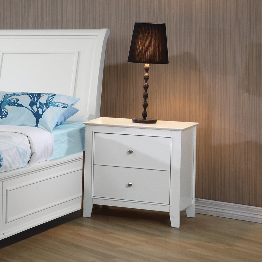 Selena 2-drawer Nightstand Cream White