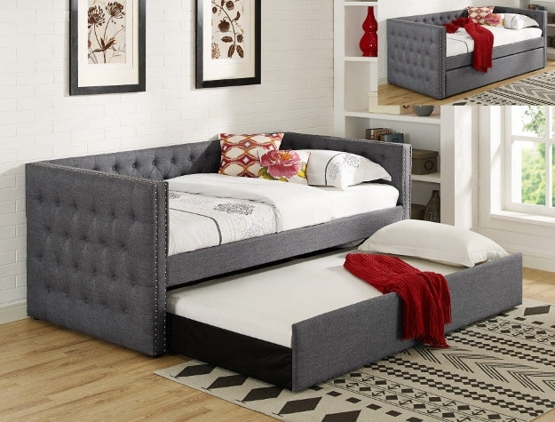 TRINA GREY DAYBED BACK SIDE RAIL