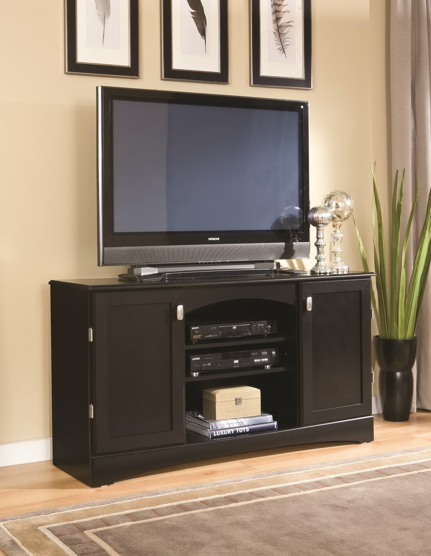 Consoles 54in 54in Black Entertainment Console
