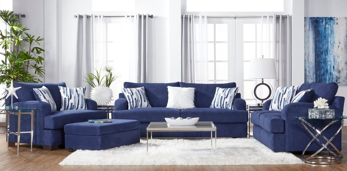 14100 - Cameo Navy Cuddle Chair