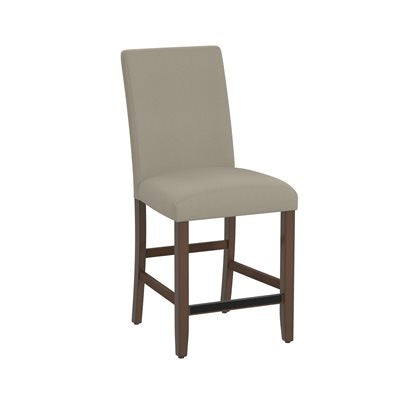 SENECA BROWN UPHOLSTERED COUNTER HEIGHT STOOLS