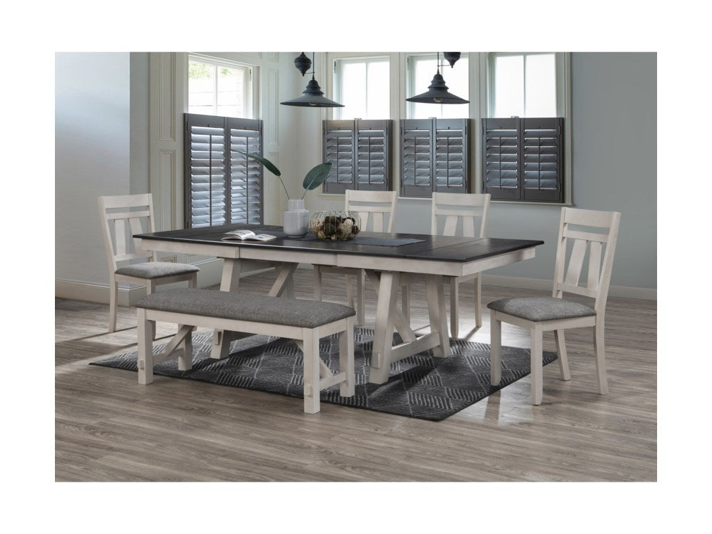 MARIBELLE CHALK GREY BROWN TABLE TOP