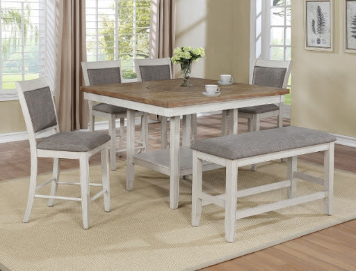 FULTON WHITE COUNTER HEIGHT TABLE