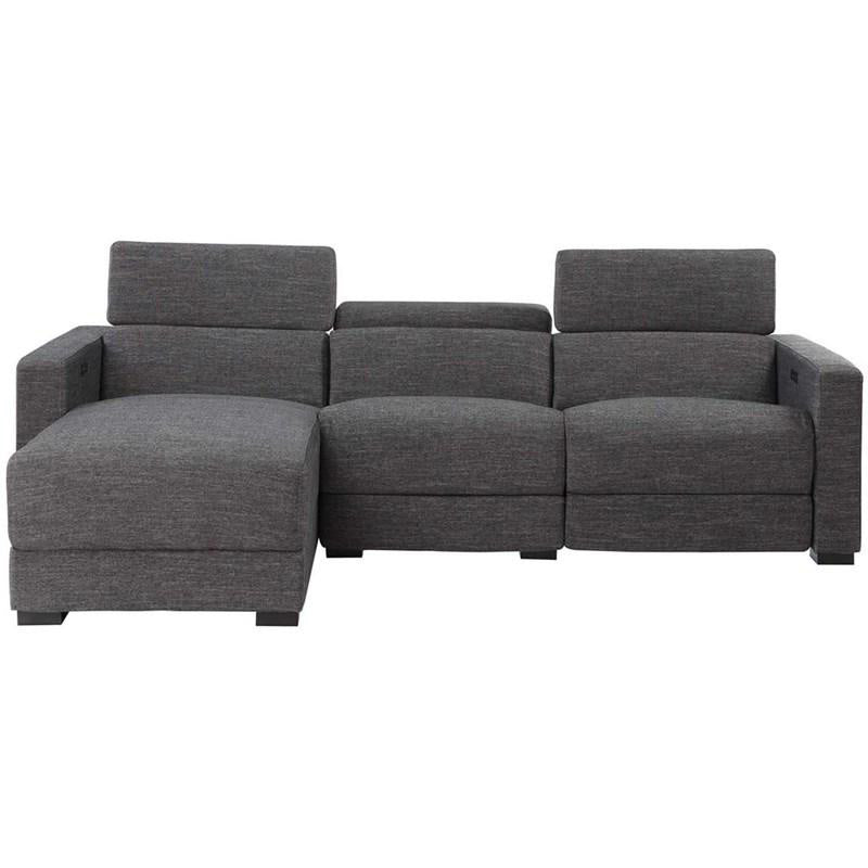 ZARA CHARCOAL LAF DUAL POWER CHAISE (Closeout)