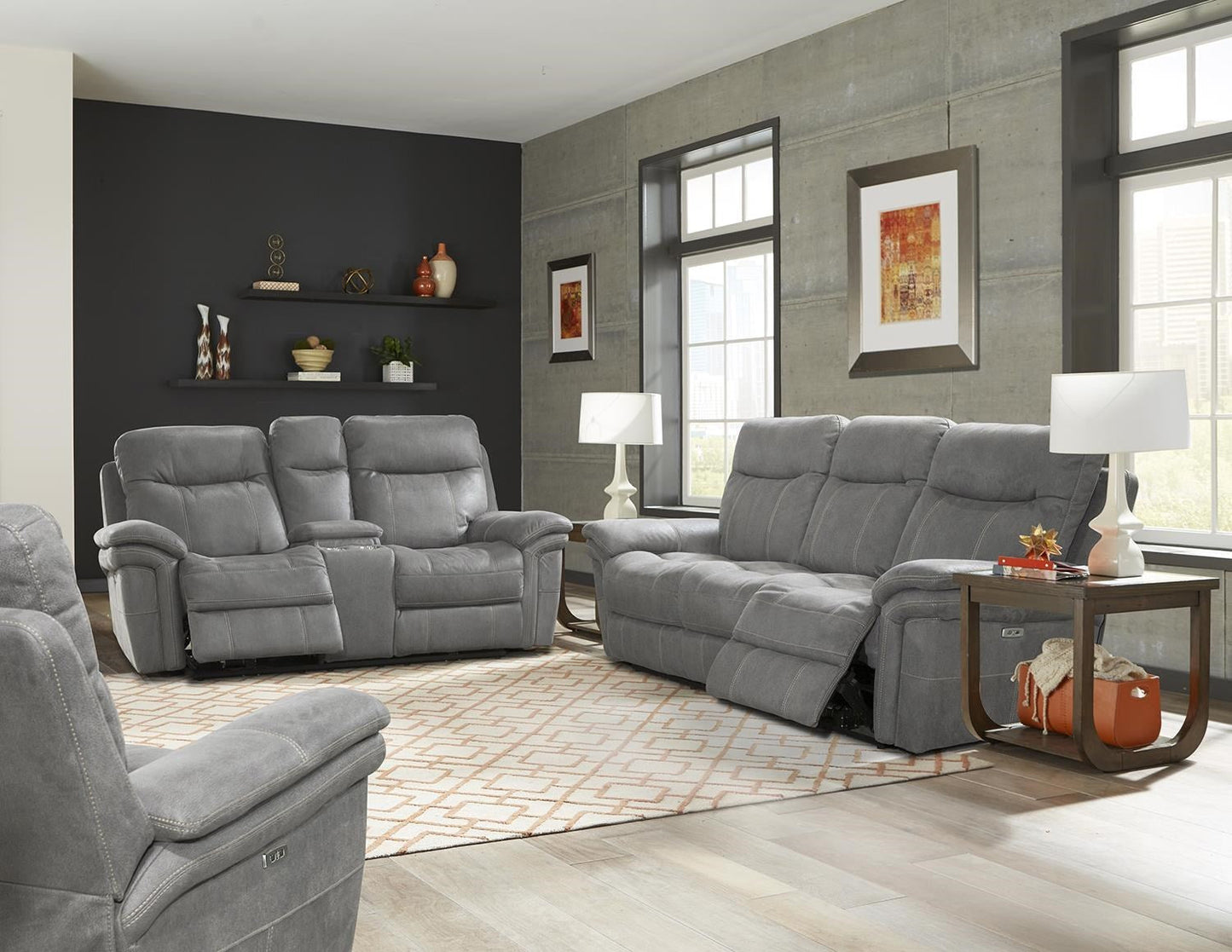 Mason Carbon Power Reclining Sofa