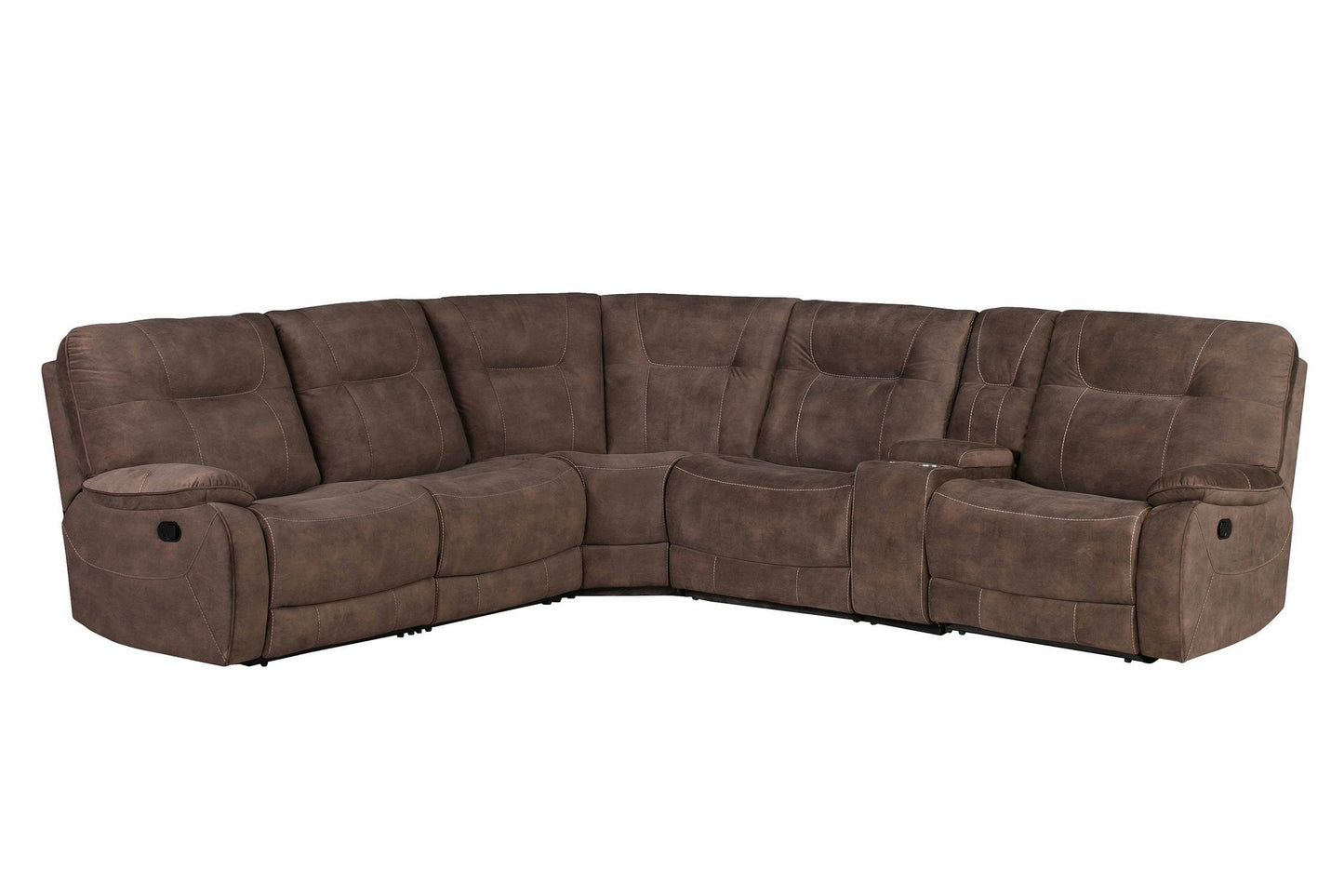 Cooper Shadow Brown Sectional Left Arm Facing Recliner