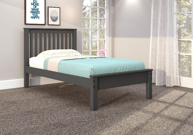 TWIN CONTEMPO BED DARK GREY