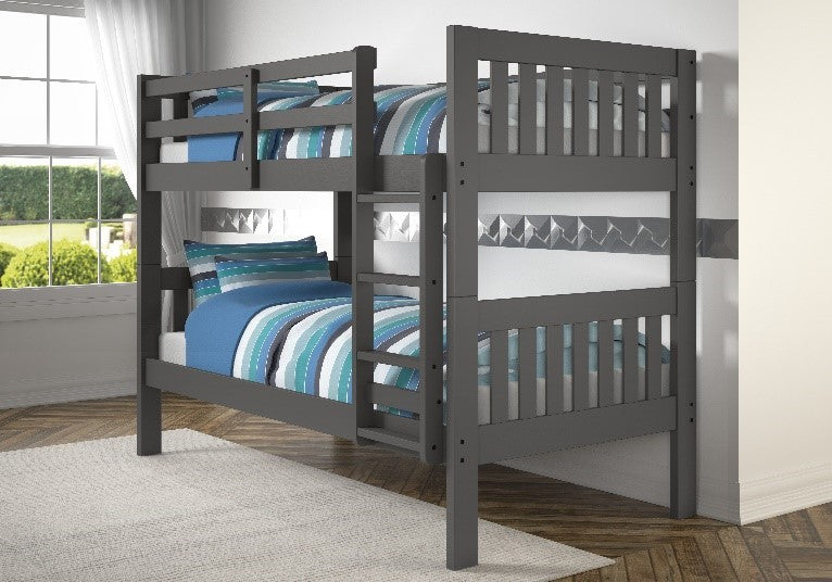 TWIN/TWIN MISSION BUNKBED DARK GREY
