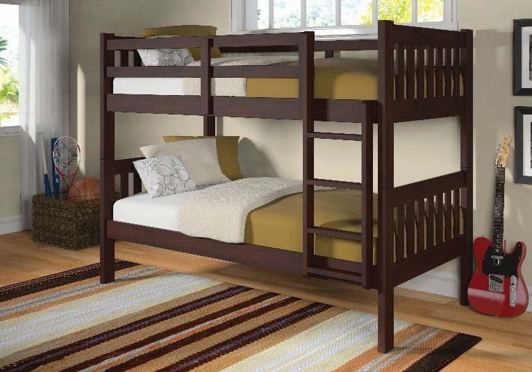 TWIN/TWIN MISSION BUNKBED CAPPUCCINO