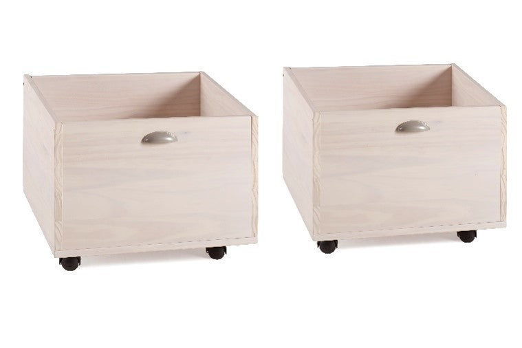 TWIN JUNIOR LOW LOFT TOY BOX WHITE WASH