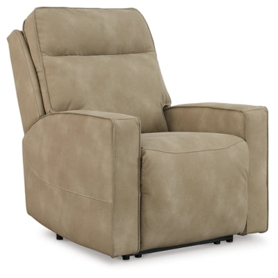 Next-Gen DuraPella Sand Power Recliner w/Adj Headrest