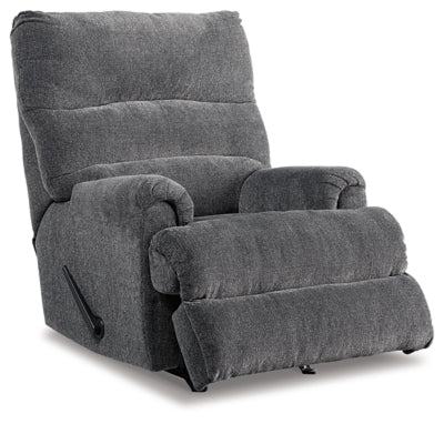 Man Fort Graphite Rocker Recliner