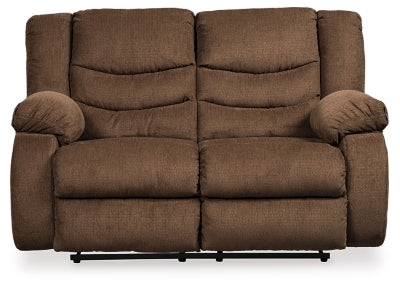 Tulen Chocolate Reclining Loveseat