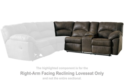 Tambo Canyon Sectional Right Hand Facing Single Reclining Loveseat