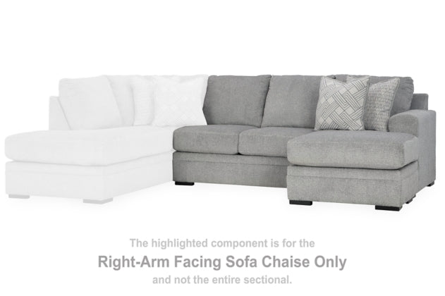 Casselbury Cement Sectional Right Hand Facing Sofa Chaise