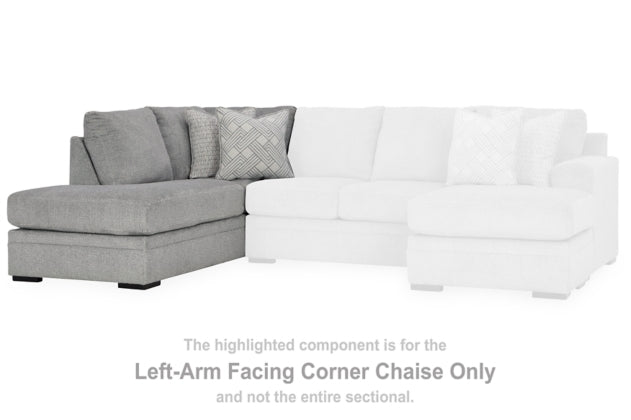 Casselbury Cement Sectional Left Hand Facing Corner Chaise