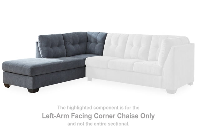 Marleton Denim Sectional Left Hand Facing Corner Chaise