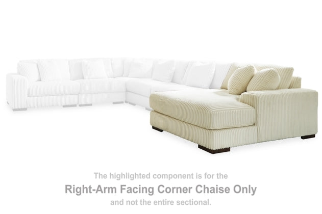 Lindyn Ivory Sectional Right Hand Facing Corner Chaise