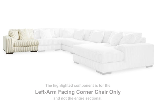 Lindyn Ivory Sectional Left Hand Facing Corner Chair