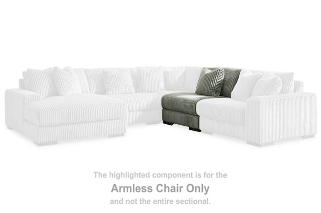 Lindyn Fog Sectional Armless Chair