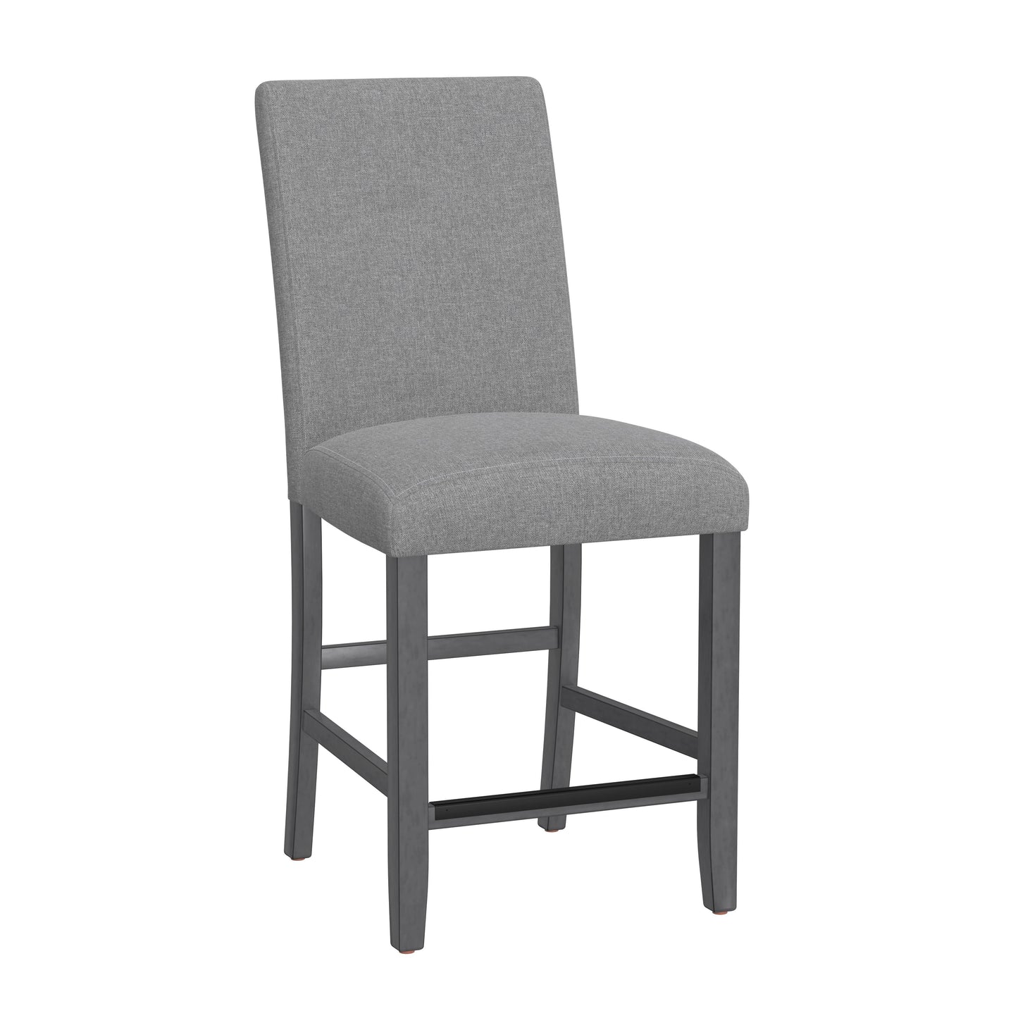 SENECA GRAY UPHOLSTERED COUNTER HEIGHT STOOLS