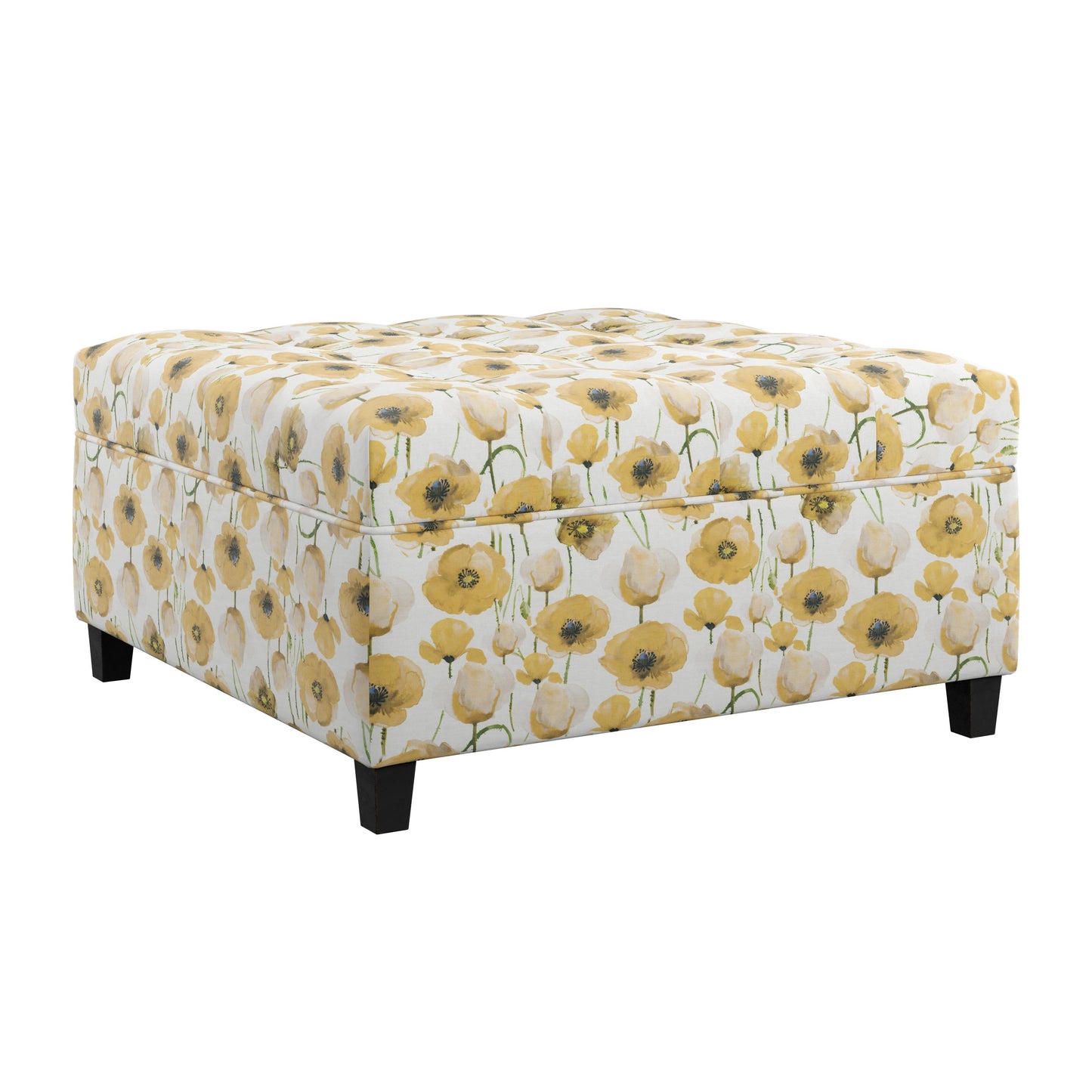 CELIA STORAGE COCKTAIL OTTOMAN-FLORAL