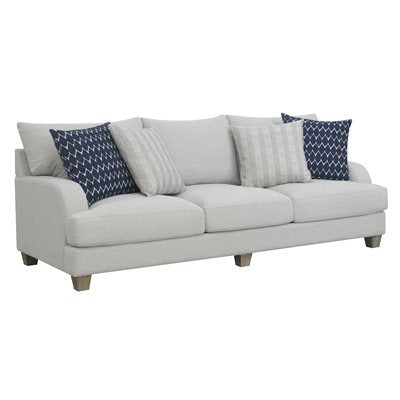LANEY SOFA W/4 PILLOWS-GREY
