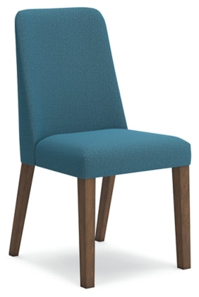 Lyncott Dining Uph Side Chair (2/Cn) (Blue)