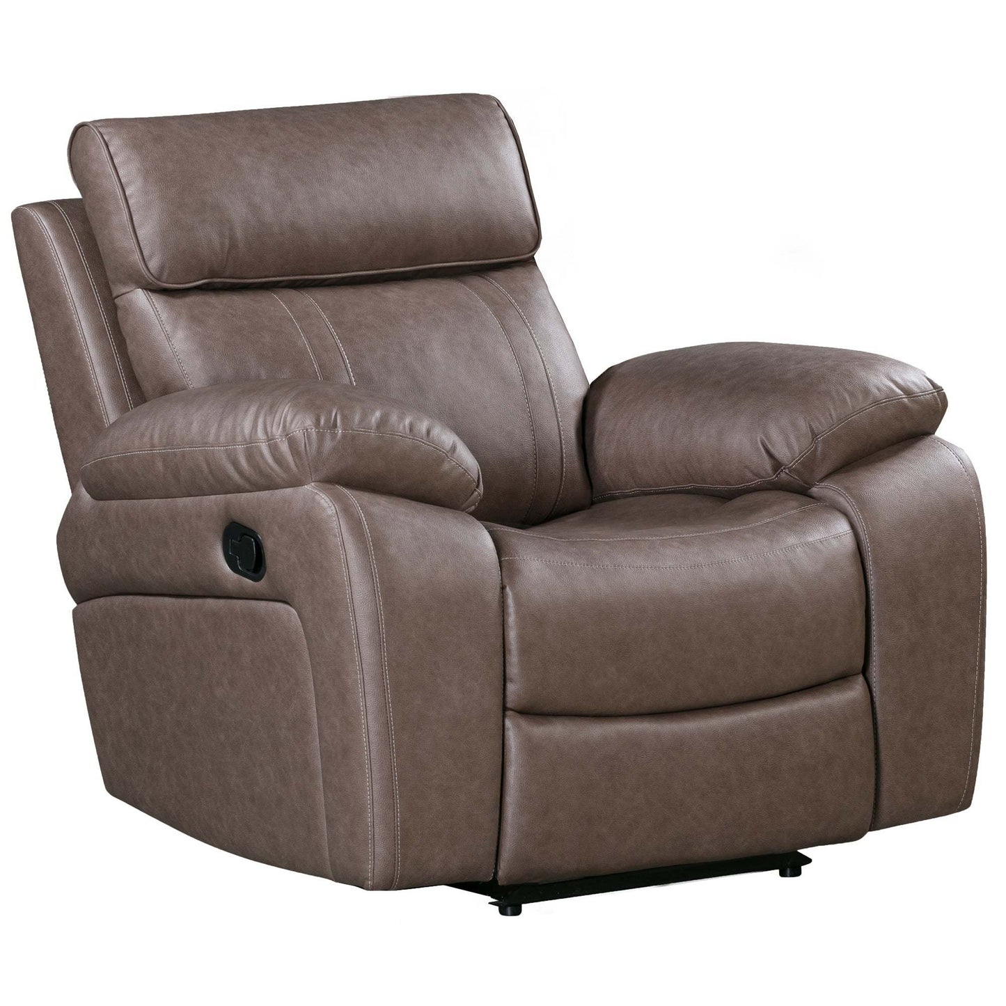 Theon Stokes Toffee Manual Glider Recliner