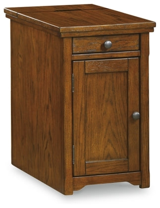 Laflorn Brown Power Chairside End Table