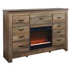 Trinnell 6-Drawer Dresser w/fireplace option