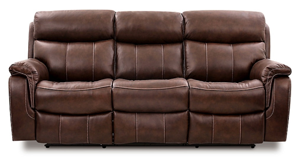 Tobacco Leather - 9020L2-2M-HCE (2042D) Manual REC Console Loveaseat