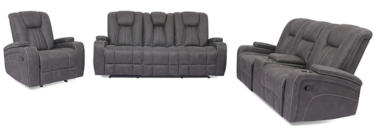 Cowboy Granite - X9990BM L2-2K+HCE (25667C) Glider Console Loveseat