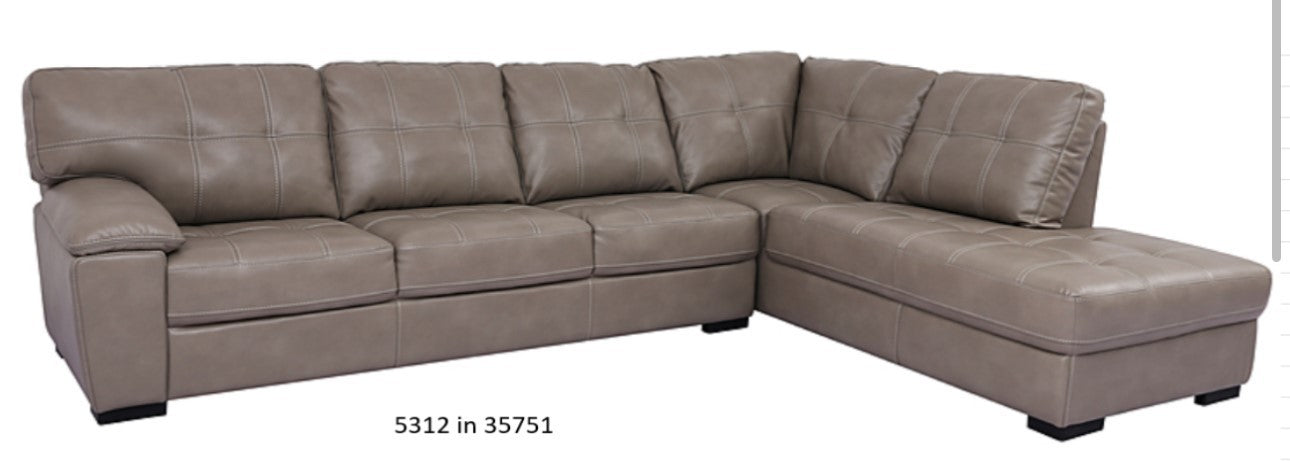 Bolero Pewter 35751 - 5312AL3 (35751C) LAF Stationary Sofa