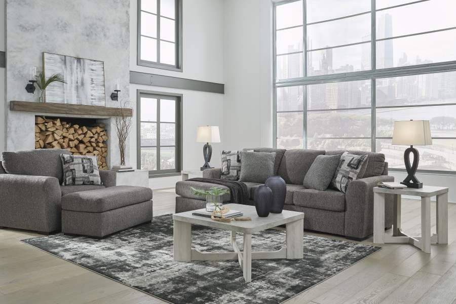 Gardiner Pewter Sofa Chaise